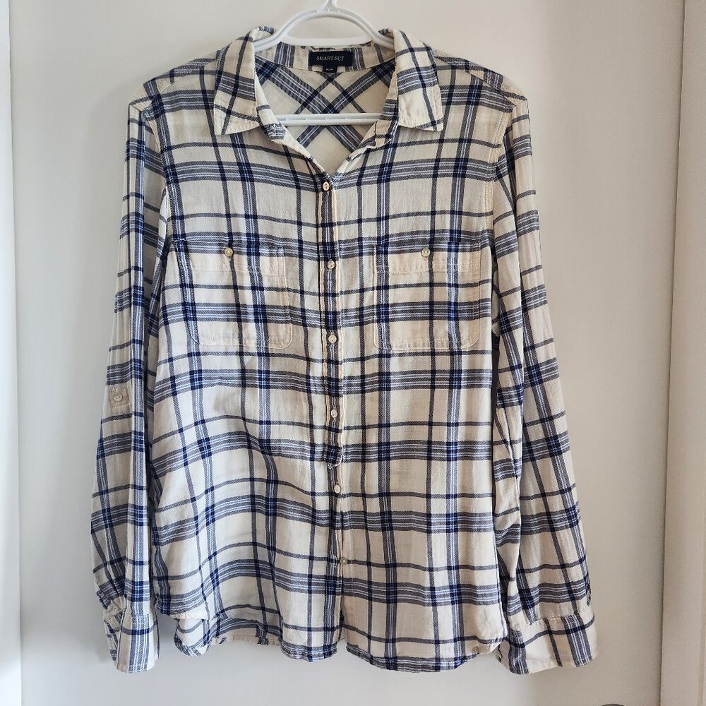 Smart Set Plaid Button-Up Shirt